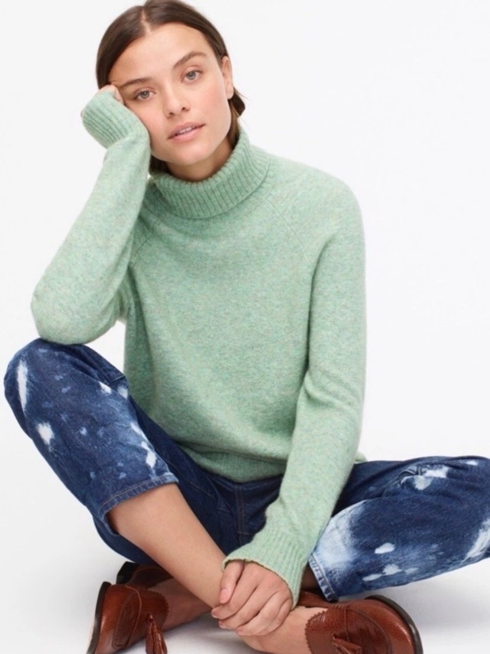 J Crew Wool / Alpaca Blend Turtleneck Sweater